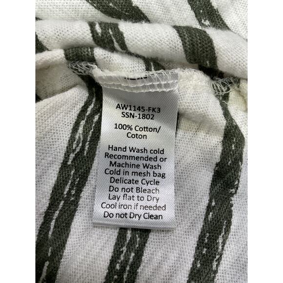 Atm Anthony 'Thomas Melillo' White  Striped Cotton T-Shirt Size S - Picture 5 of 5